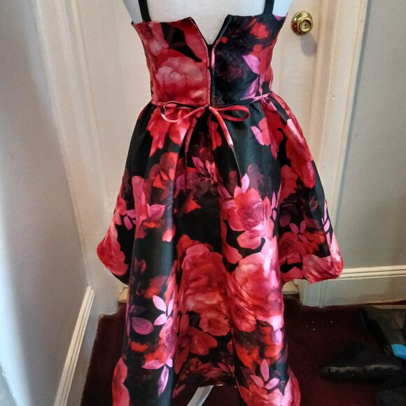 Floral High-Lo Dress - Picture 3 of 4